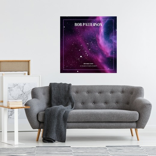 My Retirement Poster - Nebula Celestial Map 3