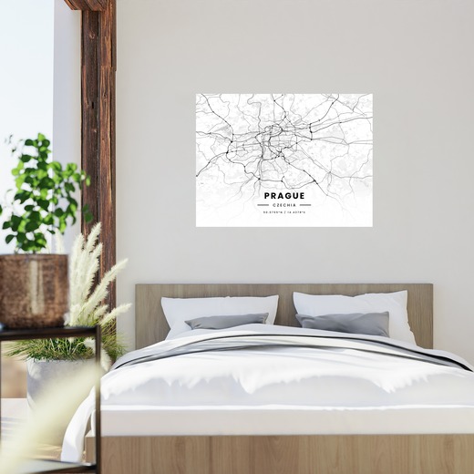 Prague in Light Poster - Street Map 2