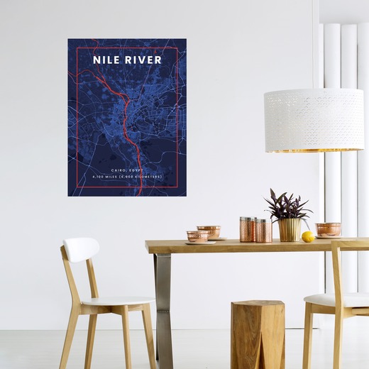 Nile River through Cairo in High Energy Poster 6