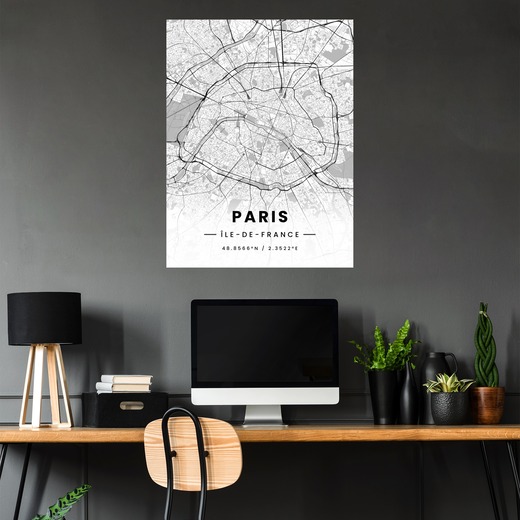 Paris in Light Poster - Street Map 5