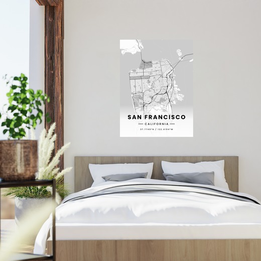 San Francisco in Light Poster - Street Map 2