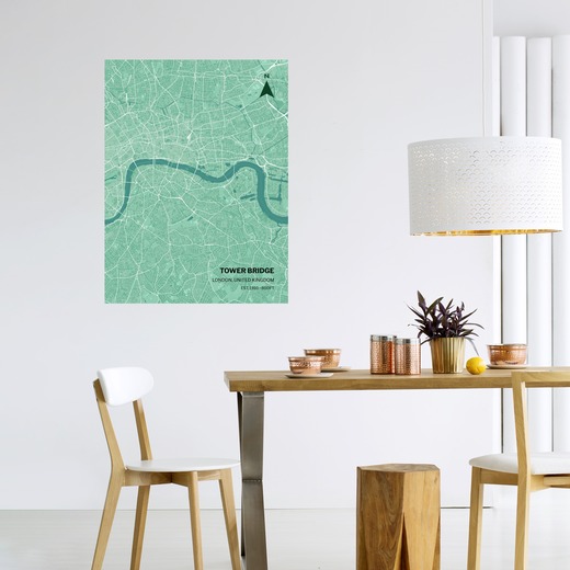 Tower Bridge Poster - Street Map 6