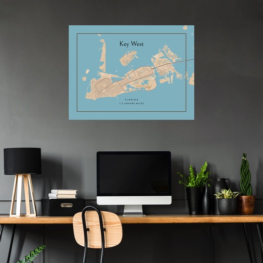 Island of Key West Map Poster 5