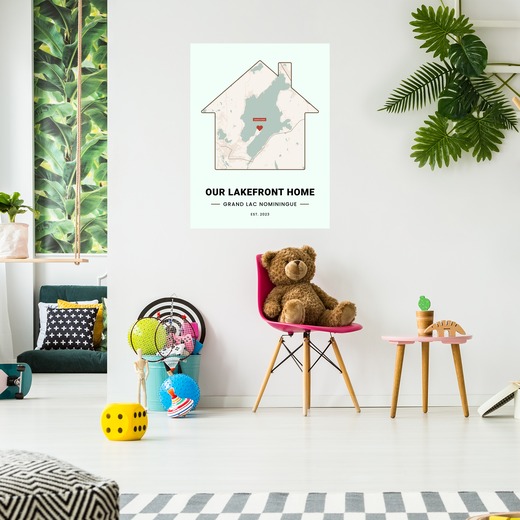 Our Lakefront Home Poster - Street Map 4