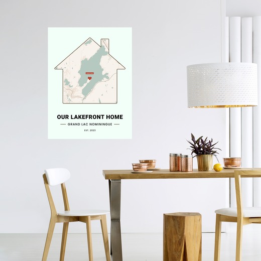 Our Lakefront Home Poster - Street Map 6