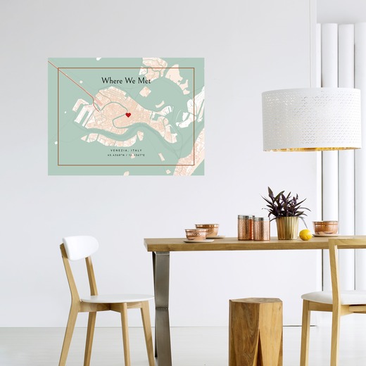 Where We Met Poster - Classic Street Map 6