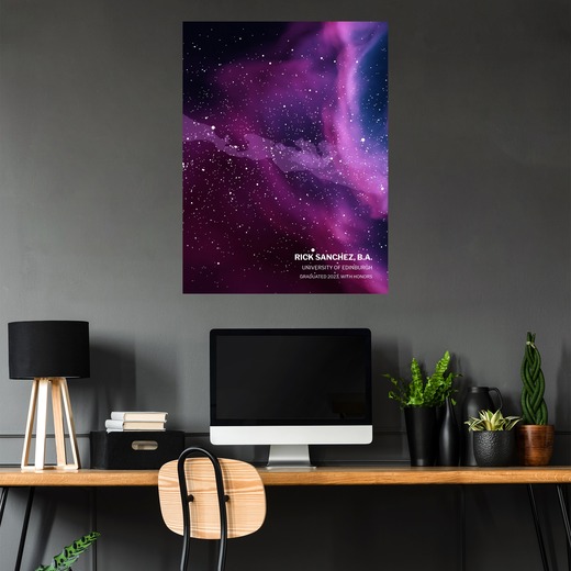 Graduation Poster in Nebula - Celestial Map 5