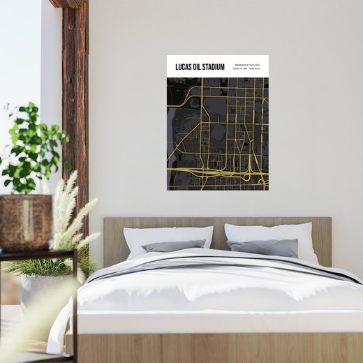 Indianapolis Colts Stadium Poster - Street Map 2