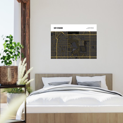 Los Angeles Rams Stadium Poster - Street Map 2