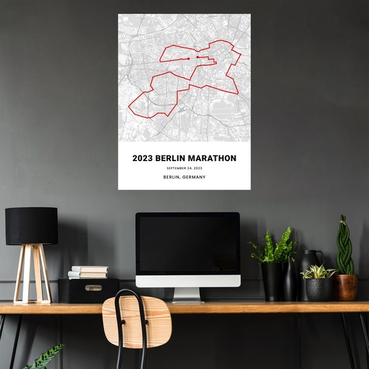 2023 Berlin Marathon Poster - Route Map 5