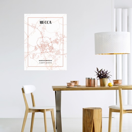 Mecca Poster - Street Map 6