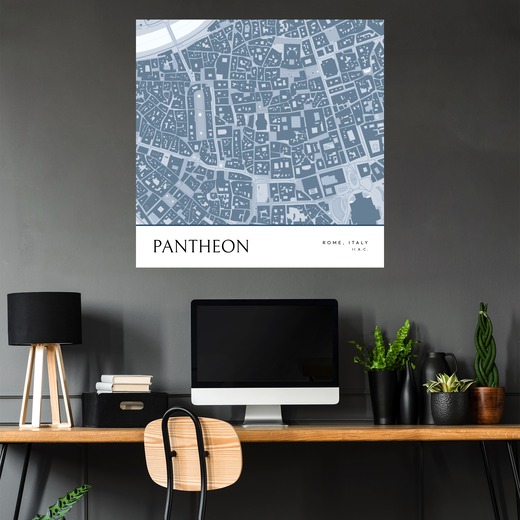 Pantheon Poster - Street Map 5