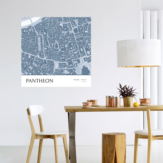 Pantheon Poster - Street Map 6