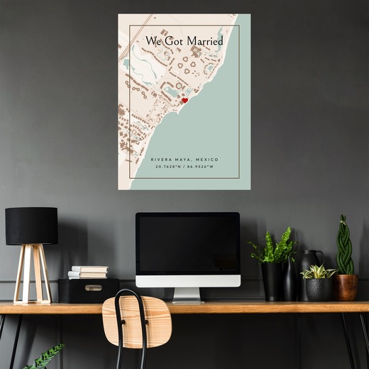 Where We Got Married Poster - Classic Street Map 5