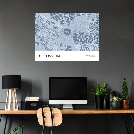 Colosseum Poster - Street Map 5