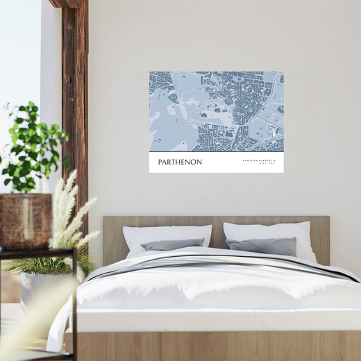 Parthenon Poster - Street Map 2