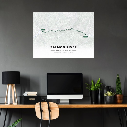 Our Rafting Trip to the Salmon River Poster - Route Map 5