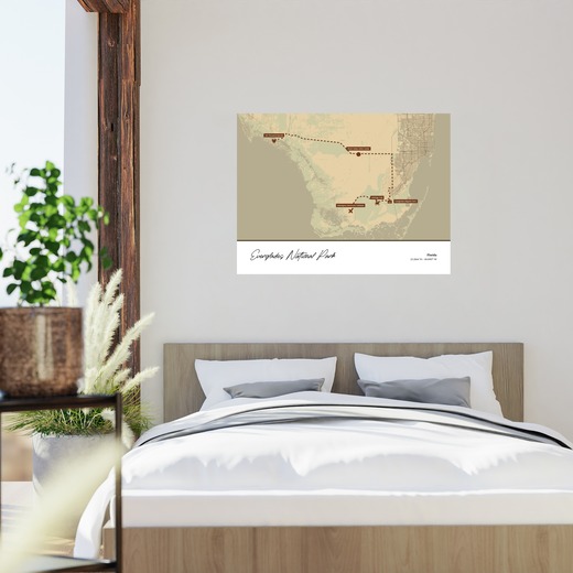 Our Trip to Everglades National Park Poster - Topo Map 2