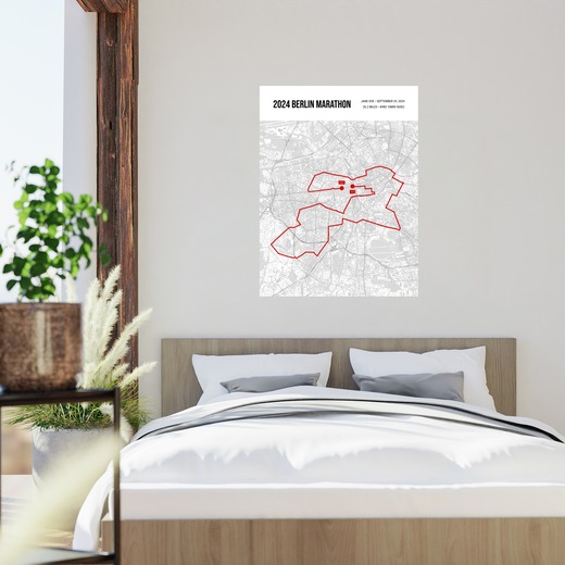 2024 Berlin Marathon Poster - Route Map 2