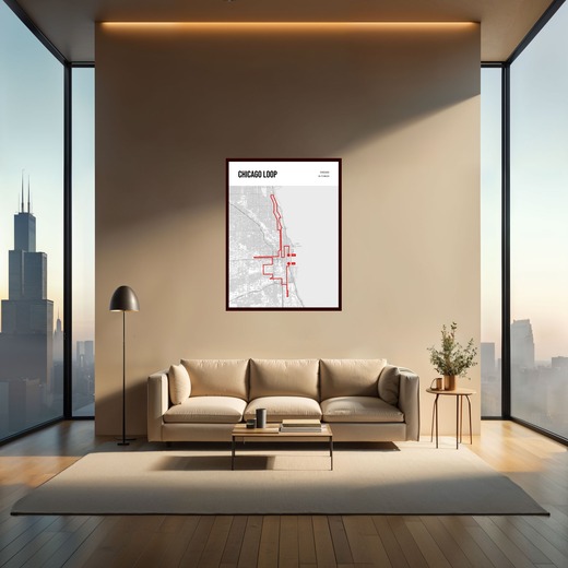 2024 Chicago Marathon Poster - Route Map 2