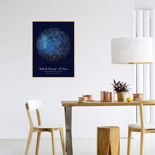 Our Silver Anniversary Poster in Starry - Celestial Map 3