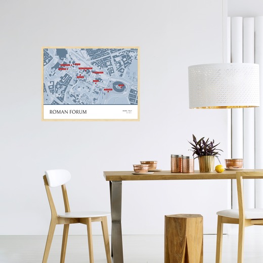 Roman Forum Poster - Street Map 3