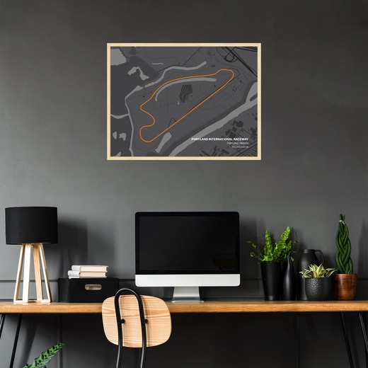 Portland International Raceway Poster - Track Map 2