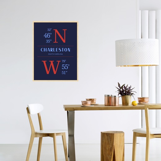 Charleston Coordinates Poster 3