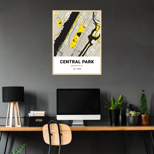 Central Park Poster - Street Map 2