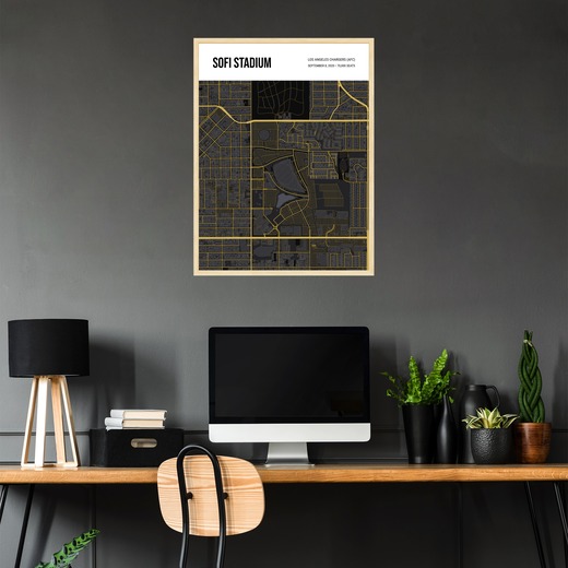 Los Angeles Chargers Stadium Poster - Street Map 4