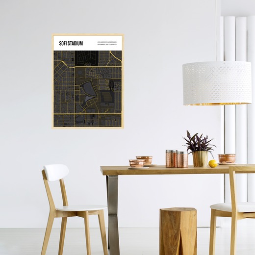 Los Angeles Chargers Stadium Poster - Street Map 5