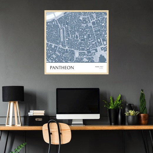 Pantheon Poster - Street Map 2