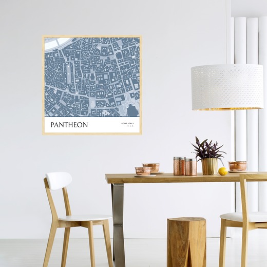 Pantheon Poster - Street Map 3