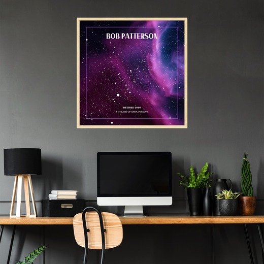 My Retirement Poster - Nebula Celestial Map 2