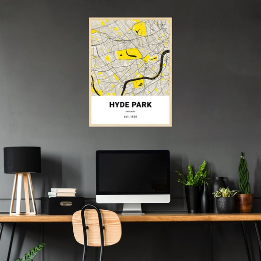 Hyde Park Poster - Street Map 2