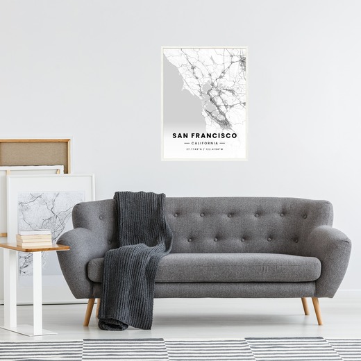 San Francisco in Light Poster - Street Map 4