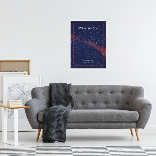 When We Met Poster - Classic Celestial Map 4