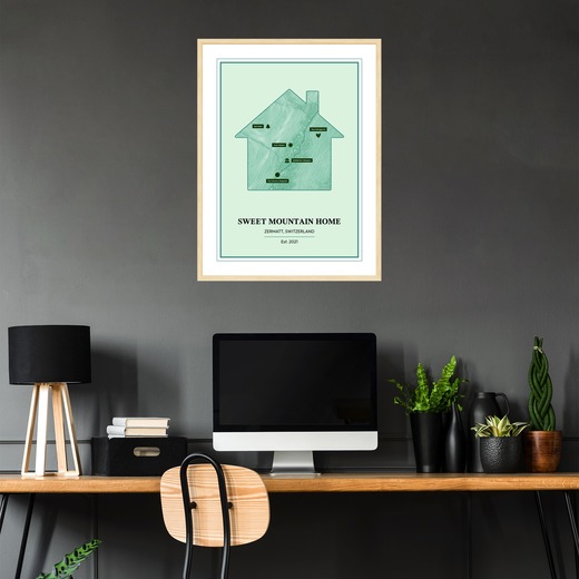 Our Mountain Home Poster - Topo Map 3