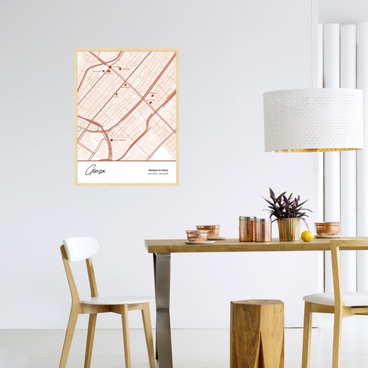 Hotspots in Ginza Poster - Street Map 3