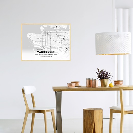 Vancouver in Light Poster - Street Map 3