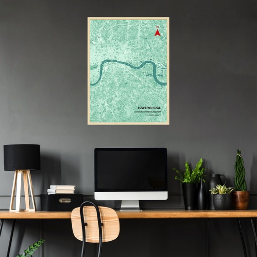 Tower Bridge Poster - Street Map 2