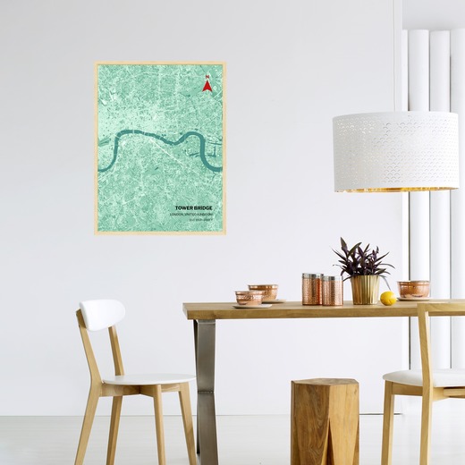 Tower Bridge Poster - Street Map 3