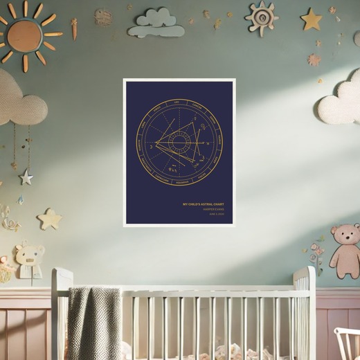 Dave’s Astral Chart Poster - Stardust - Natal Chart 2