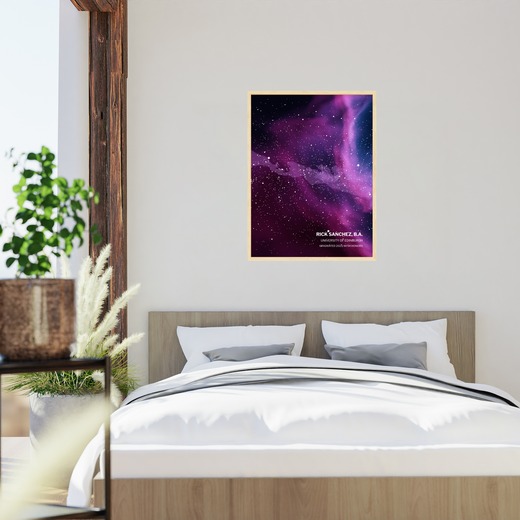 Graduation Poster in Nebula - Celestial Map 6