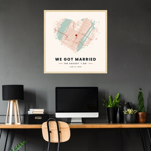 Where We Got Married Poster - Street Map 2