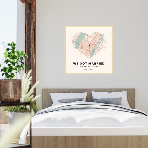 Where We Got Married Poster - Street Map 5