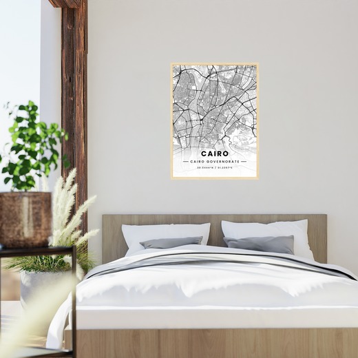 Cairo in Light Poster - Street Map 5