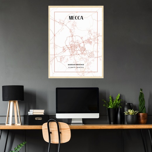 Mecca Poster - Street Map 2