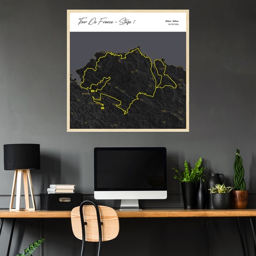 2023 Tour de France Stage 1 Poster - Route Map 2