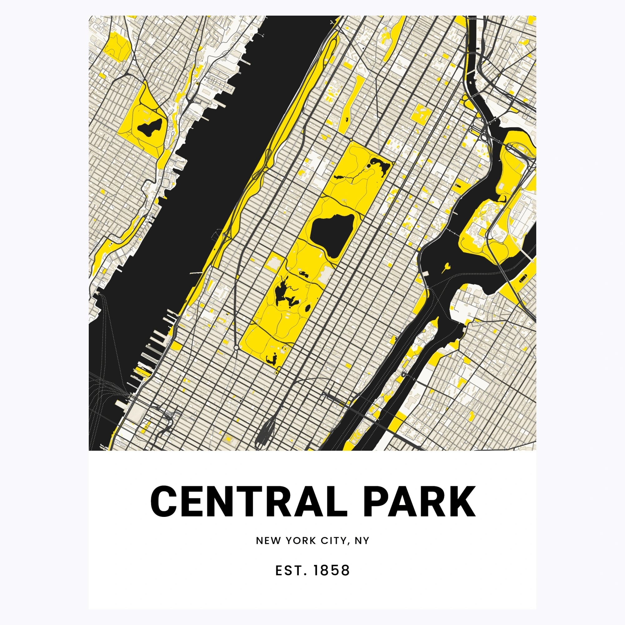 Central Park Poster Street Map Custom Design By You   Artwork Preview 4a581aa8 4d36 4a80 812b B8988a7f6379 707 .webp